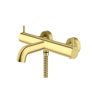 Kohlman Axel QW710AGD Gold termosztatikus, szabadon álló fürdőkád- és zuhanycsaptelep