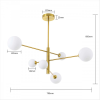 DORADO arany 6x40W G9 függesztéklámpa Light Prestige