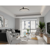Plafond RING S fekete 1xLED 3000K Light Prestige fény