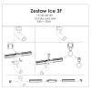ICE spotlámpa 3F sínrendszerhez fekete 1x50W GU10 Light Prestige