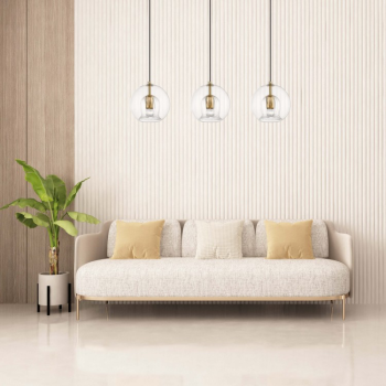 ARETTE arany 3x40W E27 függőlámpa Light Prestige