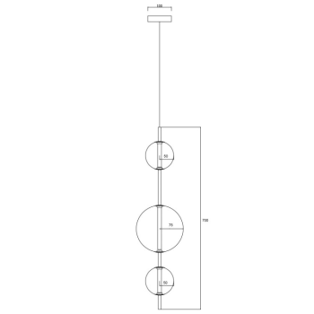 DORADO arany 3x10W E14 függőlámpa Light Prestige
