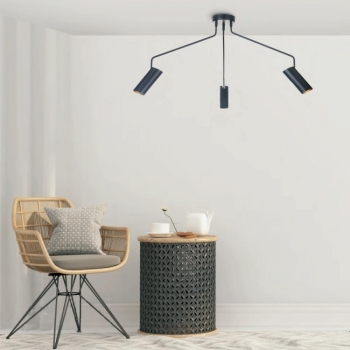 FUTURO fekete 3x35W GU10 függesztéklámpa Light Prestige