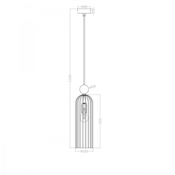 PIEGA füstölt 1x40W E14 függesztéklámpa Light Prestige
