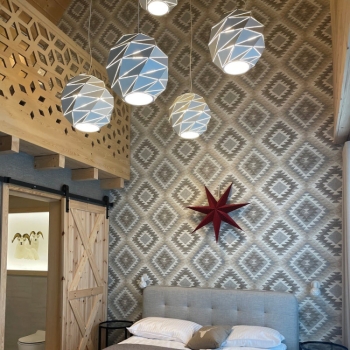 REUS függőlámpa fehér gömb 3x40W E27 Light Prestige