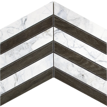 SUPREME FEHÉR EBONY CHEVRON falicsempe 30X21.9 Museum by Peronda