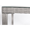 Technorattan kerti asztal MALAGA 180 x 90 cm - szürke