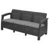 CORFU Max Love Seat 3 üléses kerti kanapé - grafit