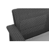 CORFU Max Love Seat 3 üléses kerti kanapé - grafit