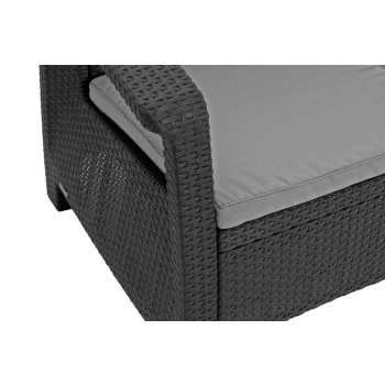 CORFU Max Love Seat 3 üléses kerti kanapé - grafit