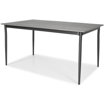 BOSANO alumínium kerti asztal 150 x 90 cm - fekete