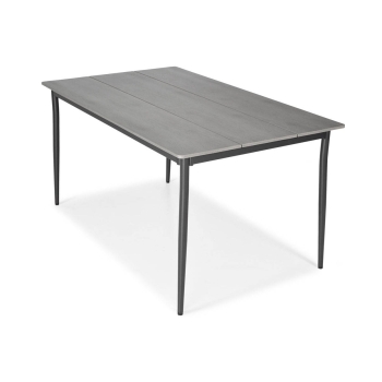 BOSANO alumínium kerti asztal 150 x 90 cm - fekete
