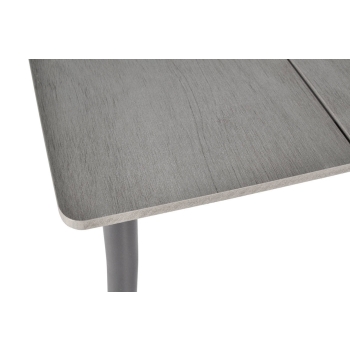 BOSANO alumínium kerti asztal 150 x 90 cm - fekete