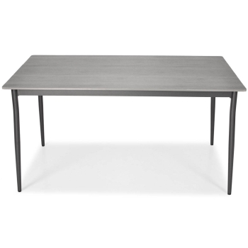 BOSANO alumínium kerti asztal 150 x 90 cm - fekete