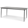 BOSANO alumínium kerti asztal 180 x 90 cm - fekete