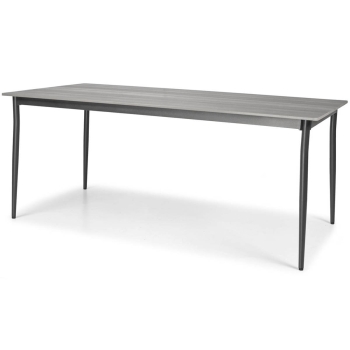 BOSANO alumínium kerti asztal 180 x 90 cm - fekete