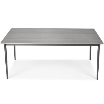 BOSANO alumínium kerti asztal 180 x 90 cm - fekete