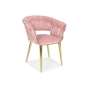 IRIS LUX glamour karosszék - púderrózsaszín