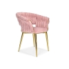 IRIS LUX glamour karosszék - púderrózsaszín