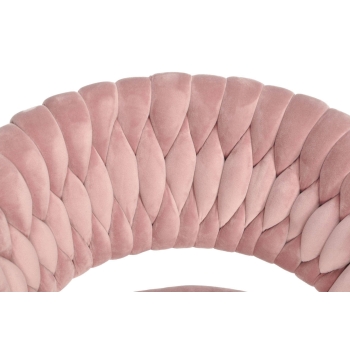 IRIS LUX glamour karosszék - púderrózsaszín