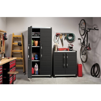 KIS XL GARAGE alacsonyan álló garázsszekrény - grafit