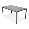 PARMA alumínium kerti asztal 150 x 90 cm - fekete