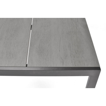 PARMA alumínium kerti asztal 150 x 90 cm - fekete