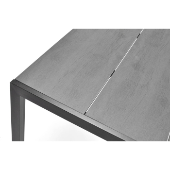 PARMA alumínium kerti asztal 150 x 90 cm - fekete