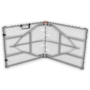 Összecsukható étkezőasztal fehér 150 cm