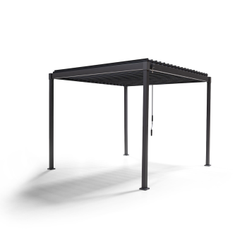 Kerti pergola MIRADOR 80 Solid 3 x 2,4m Antracit
