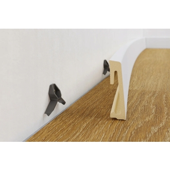 Hibrid PVC szegélyléc Alpha 80mm 2.4m Unique Oak