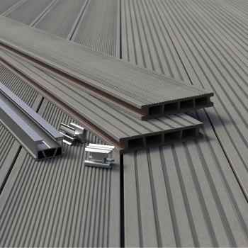 BERGDECK B150 kompozit teraszburkolat, antracit, csiszolt 120 × 15 × 2,5 cm