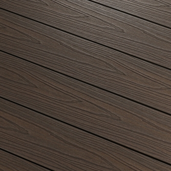 BERGDECK kompozit erkélytábla W138, teak/tölgy, csiszolt 290 × 13,8 × 2,4 cm