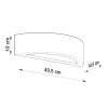 ATENA kerámia fali lámpa 1x60W E27 Sollux Lighting