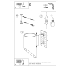 Fali lámpa PENNE 20 fekete 1x40W G9 Sollux Lighting