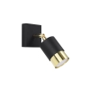 NERO fekete/arany fali lámpa 1x40W GU10 Sollux Lighting