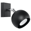 Fali lámpa OCULARE fekete 1x40W GU10 Sollux Lighting