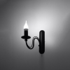 Fali lámpa MINERWA fekete 1x40W E14 Sollux Lighting
