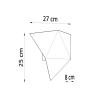 Fali lámpa SOLIDO fehér 2x40W G9 Sollux Lighting