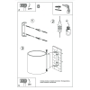 Fali lámpa ORBIS 1 arany 1x8W G9 Sollux Lighting