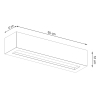 Fali lámpa VEGA 50 concrete 1x60W E27 Sollux Lighting 1x60W E27
