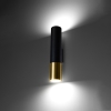 Fali lámpa LOOPEZ fekete/arany 2x40W GU10 Sollux Lighting