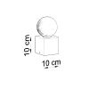ARIZ asztali lámpa natúr fa 1x60W E 27 Sollux Lighting