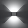 Fali lámpa LUCA fehér LED IP54 1x6W LED Sollux Lighting 1x6W LED