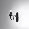 Fali lámpa MINERWA fekete 1x40W E14 Sollux Lighting
