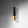 Fali lámpa LOOPEZ fekete/arany 2x40W GU10 Sollux Lighting