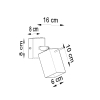 Fali lámpa MERIDA fehér 1x40W GU10 Sollux Lighting