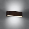 Fali lámpa LOKKO fekete 2x60W E27 Sollux Lighting