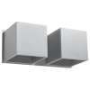 Fali lámpa QUAD 2 szürke 2x40W G9 Sollux Lighting