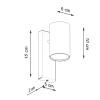 Fali lámpa UTTI fehér 1x40W GU10 Sollux Lighting